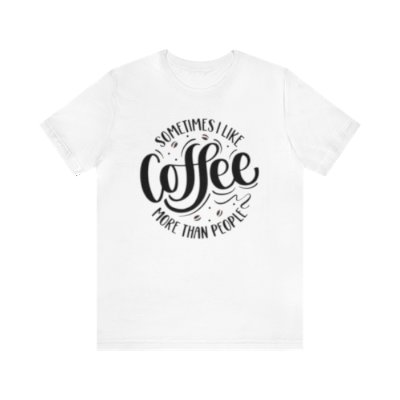 Unisex Coffee Lover T-shirts, I Like Coffee Tees